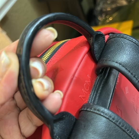 Authentic MCM Backpack Embossed MCM Monogram - Picture 7 of 10